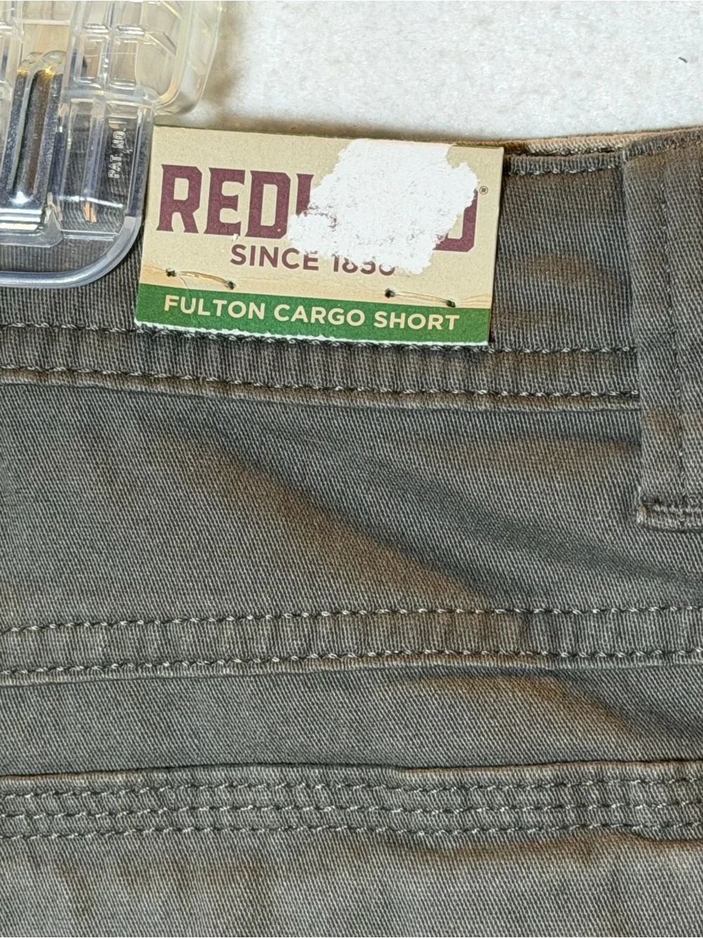 RedHead Men’s Cargo Shorts Size 42 NWT Gray Flat Front Utility Hiking Work